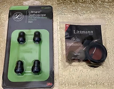 Buy Littmann Stethoscope Ear Tips Kit 40001 NEW Snap Tight & Ear Tips Open Package • 19$
