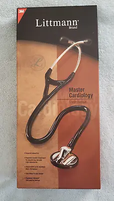 Buy 3M Littmann Master Cardiology Stethoscope Black Booklet Extra Diaphragm Ear Pcs • 159$