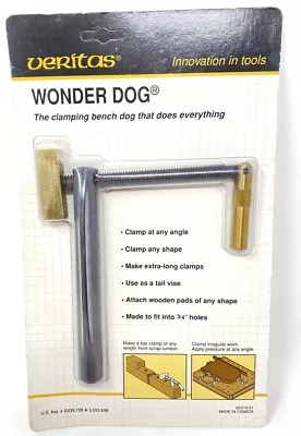 Buy Veritas 05G10.01 Wonder Dog - Clamping Bench Dog Made In Canada New In Package! • 37.50$