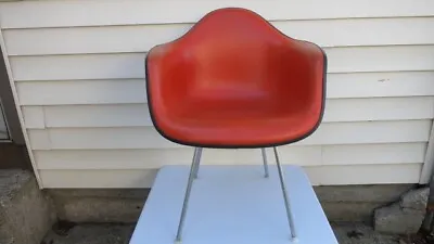 Buy Herman Miller Eames Arm Shell Chair Orange & Blue 4th Gen. MCM • 225$