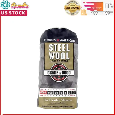 Buy Steel Wool 0000 12 Pad Fine Grade Rhodes, American Final Finish Super Fine • 6.80$
