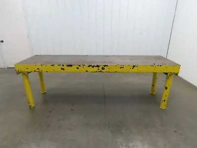 Buy 3/4  Top Cast Iron Steel Fabrication Welding Layout Table Work Bench 98 X26 X31  • 1,199.99$