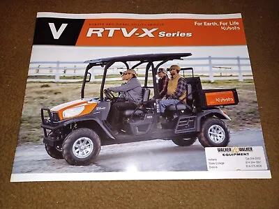 Buy Kubota 4WD Diesel Utility Vehicle RTV-X Series Sales Brochure • 12$