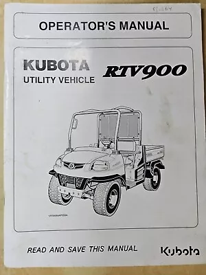 Buy Kubota RTV900 Utility Vehicle,  Operator's Manual   Lightly Used • 23.65$