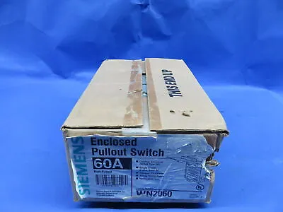 Buy Nib Siemens Box Of 6 Disconnect Switch Wn2060 60a 240v 2p 3r Non Fusible 1 Year • 99.99$