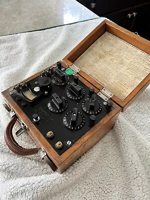 Buy Vintage Electronics Leeds And Northrup Type S Test Set/meter W/Wood Case #5300 • 78$