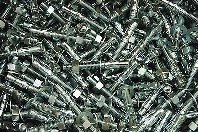 Buy (450) Concrete Wedge Anchor Bolts 3/8 X 3 Includes Nuts & Washers BULK • 198.99$