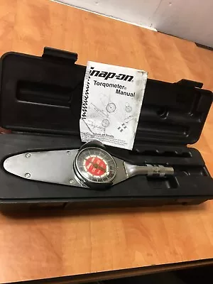 Buy Snap-On 1/4  Torque Wrench TER6A 0-75 Inch Lbs. Torqometer With Case Excellent • 199.99$