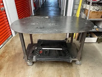 Buy Oval Steel Welding Table 5’ X 3’ With Casters • 200$