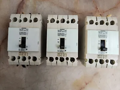 Buy Siemens Type Cqd Circuit Breaker 15a, 20a, 50a - Lot Of 3 • 65$