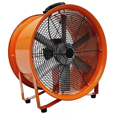 Buy 20in Axial Fan Cylinder Pipe Spray Booth Paint Fumes Blower 220V Ventilation • 285$
