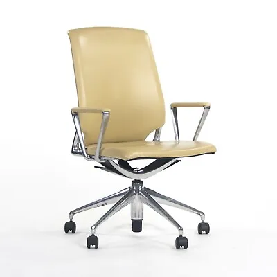 Buy 2011 Vitra Meda By Alberto Meda Desk Chair Tan Full Leather Knoll Herman Miller  • 750$