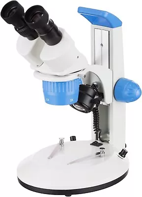 Buy AmScope 10X-30X Super Widefield Track Stand Stereo Microscope -Top/Bottom Lights • 194.99$
