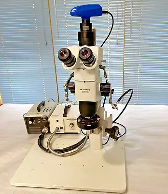 Buy Olympus Stereo Microscope SZX9 W/ Trinocular Head , Light Source Camera & Stand • 2,999$