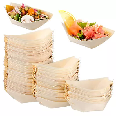 Buy 100pcs Sushi Serving Boat Japanese Style Tableware Dessert Salad Appetizer Food • 33.03$