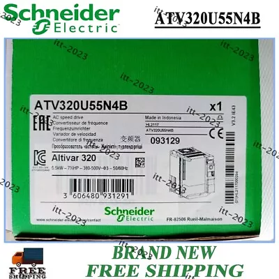 Buy New In Box SCHNEIDER ELECTRIC Altivar Machine ATV320U55N4B 500V Free Shipping • 769.99$