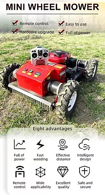 Buy Remote Control Electric & Gasoline Lawn Mower Robot Grass Cutter Weeding Machine • 4,150$