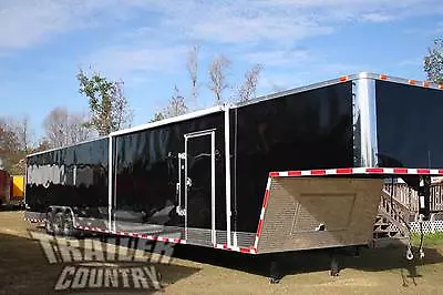 Buy New 2023 8.5 X 52 Enclosed Gooseneck Cargo Car Hauler Trailer Loaded • 1$