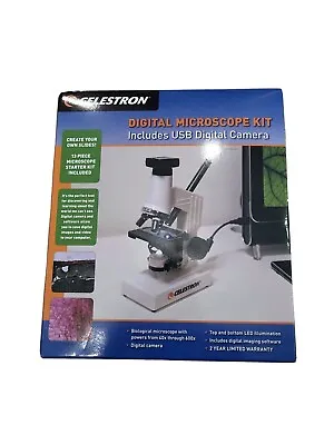 Buy New Celestron Digital Microscope Kit W/ USB Camera Model 44321  • 45$