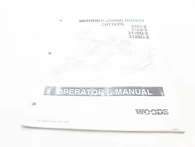 Buy Woods 3180-2 2120-2  Batwing Mower Owner Operator Manual • 19.98$