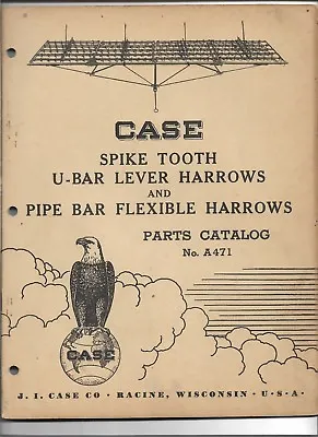 Buy Original Case Spike Tooth U-Bar Lever And Pipe Bar Flexible Harrow Parts Catalog • 12$