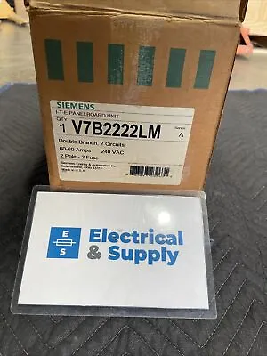 Buy V7b2222lm New Ite Siemens V7b 60 Amp 240v Fused Panel Panelboard Switch • 1,300$