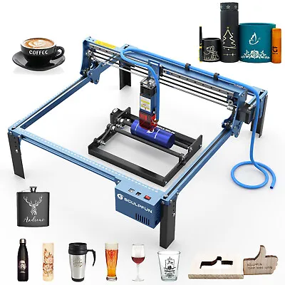 Buy SCULPFUN S10 Laser Engraver 10W Higher Accuracy Cutter Machine+Rotary Roller • 589$