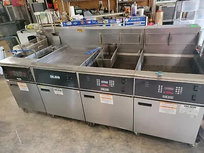 Buy  GILES  HD COMMERCIAL 3 BANKS ELECTRIC 480V, 3PH FRYERS W/AUTO LIFT &DUMSTER • 2,999.95$
