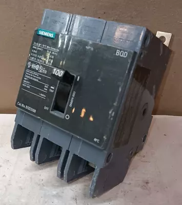 Buy New Siemens Bqd3100 Bolt-on Circuit Breaker 100 Amp 3 Pole 480y/277 Vac • 139.49$