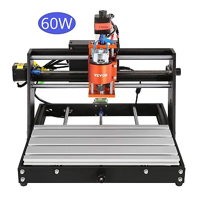 Buy VEVOR 60W CNC Router Engraver 3Axis GRBL Control Engraving Carving Machine Tool • 51$
