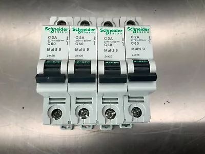 Buy (4) Schneider Electric C60 Multi 9 Circuit Breakers, C2A • 59.95$