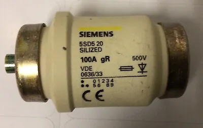 Buy Siemens 100 Amp Fuse Silized 5SD5 20   • 72.99$
