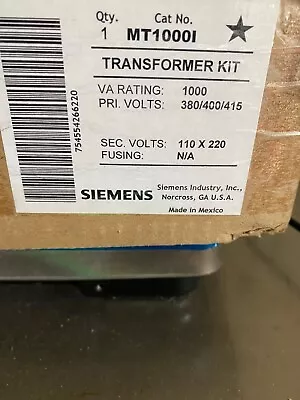 Buy Siemens MT1000I Transformer Kit • 375$