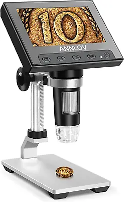 Buy LCD Digital Microscope, 4.3 Inch Handheld USB Microscope 50X-1000X Magnification • 65.99$