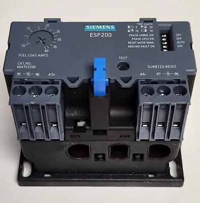 Buy SIEMENS 48ATE3S00 ESP200 Electronic Overload Relay 3UB8123 4EW2 10-40 AMP • 175$