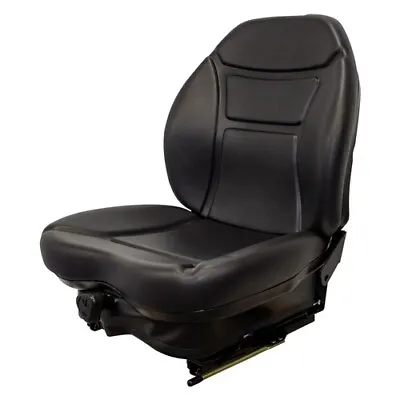 Buy Fits Kubota Lawn Mower Seat & Mechanical Suspension - Black Vinyl • 559.99$