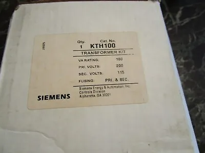 Buy Siemens KTH100 Transformer Kit • 24.99$