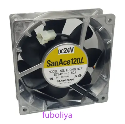 Buy For Sanyo Denki SanAce120L DC24V 0.50A Cooling Fan 9GL1224G107 F8 • 27.90$