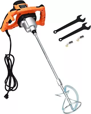 Buy 1400W Electric Mortar Mixer Handheld Concrete Cement Plaster W/High And Low G • 57.49$