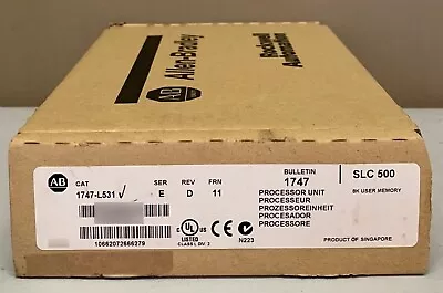 Buy New Sealed Allen Bradley 1747-L531 /E SLC 5/03 Processor 8K DH485/RS-232 FRN 11 • 1,299.99$