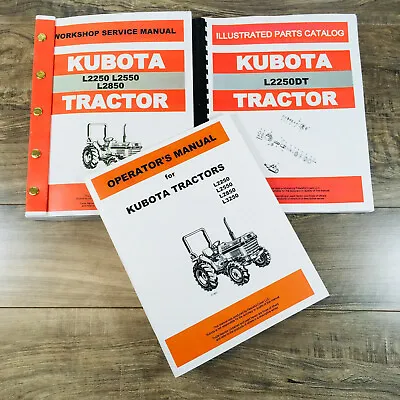Buy Kubota L2250 Tractor Service Manual Parts Catalog Operators Repair Shop Workshop • 86.97$