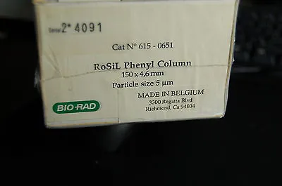 Buy New Bio-rad  HPLC Column RoSil Phenyl 150x4.6 Mm 5 Um 615-0651 • 178.50$