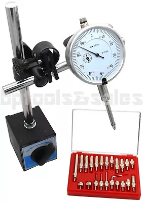 Buy Magnetic Base With Dial Indicator & Point Precision Inspection Set Measuring Kit • 41.99$