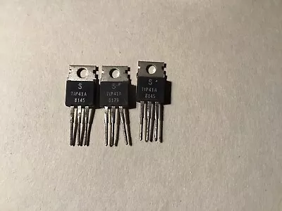 Buy Lot Of 3 Vintage Tip41a  Transistors. Nos • 8$