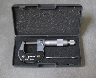 Buy Lyman 0-1  Outside Micrometer W/Wrench & Box. • 19.95$