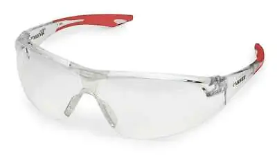 Buy Elvex Delta Plus Avion Safety Glasses Clear Lens, Red Temples, Ballistic Z87.1 • 7.45$