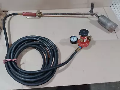 Buy PROPANE TANK TORCH KIT W/REGULATOR & 25' HOSE FOR ROOFING WEEDS & MORE - USED • 44.99$