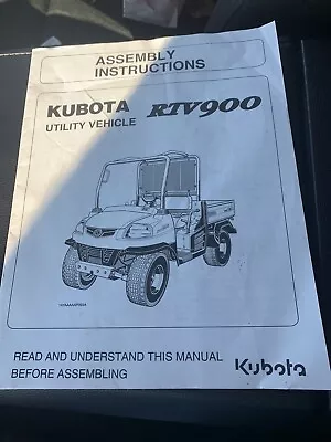 Buy Genuine Kubota RTV900 Utility Vehicle Assembly Instruction Manual • 8.50$
