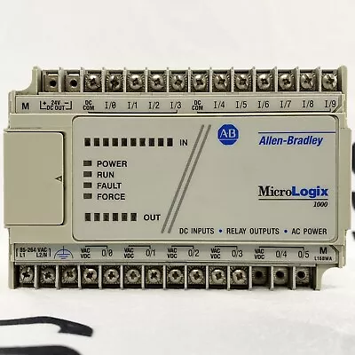 Buy Allen Bradley 1761-L16BWA MicroLogix 1000 PLC Controller SER E USA • 103.50$