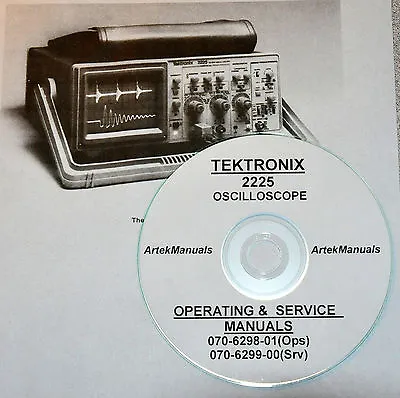 Buy Tektronix 2225 Operating & Service Manuals (good Schematics) • 12.95$